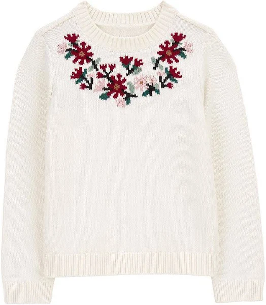 Carter’s Floral Cotton Sweater