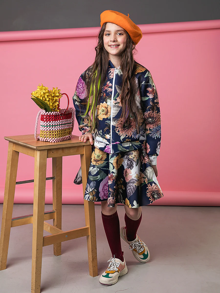 Flower Power Floral Bomber Jacket