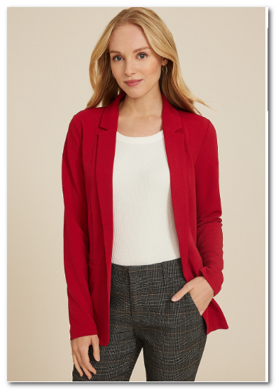 Maurices Versa Open Front Blazer