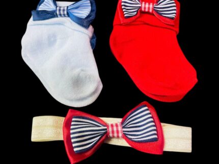Baby Bow Socks & Headband Set