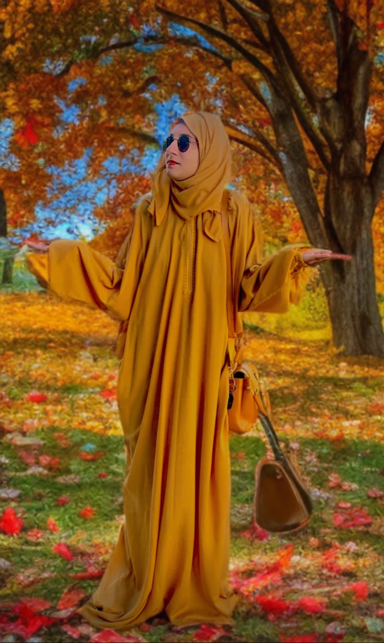 Women's Modest Abaya With Matching Hijab