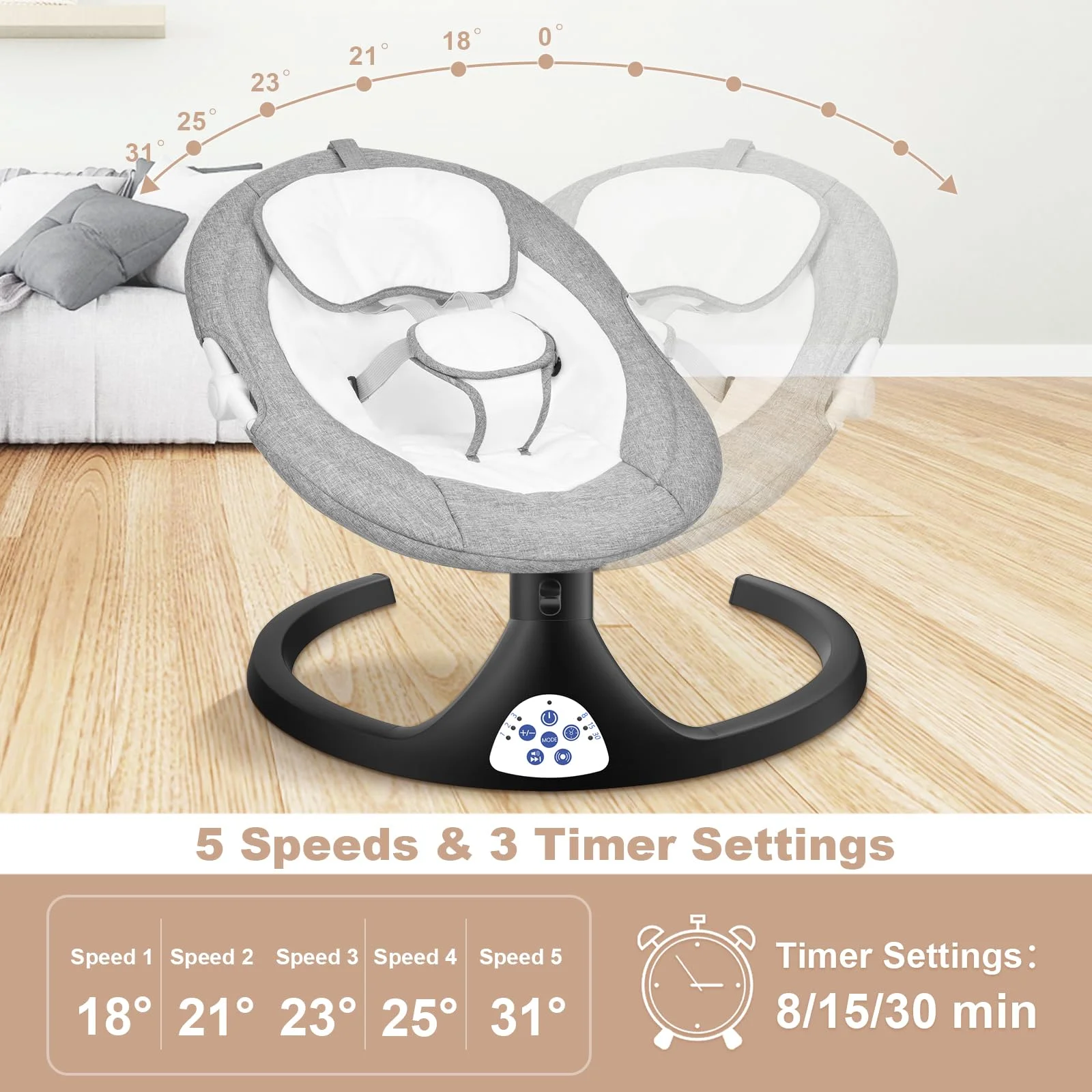 Electric Baby Swing For Infants