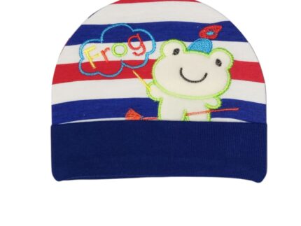 Baby Frog Striped Beanie Cap